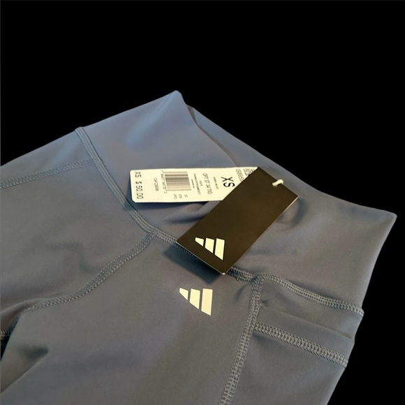 Adidas OPT St 3/4 Tig Blue Athletic Tights - Picture 8 of 16